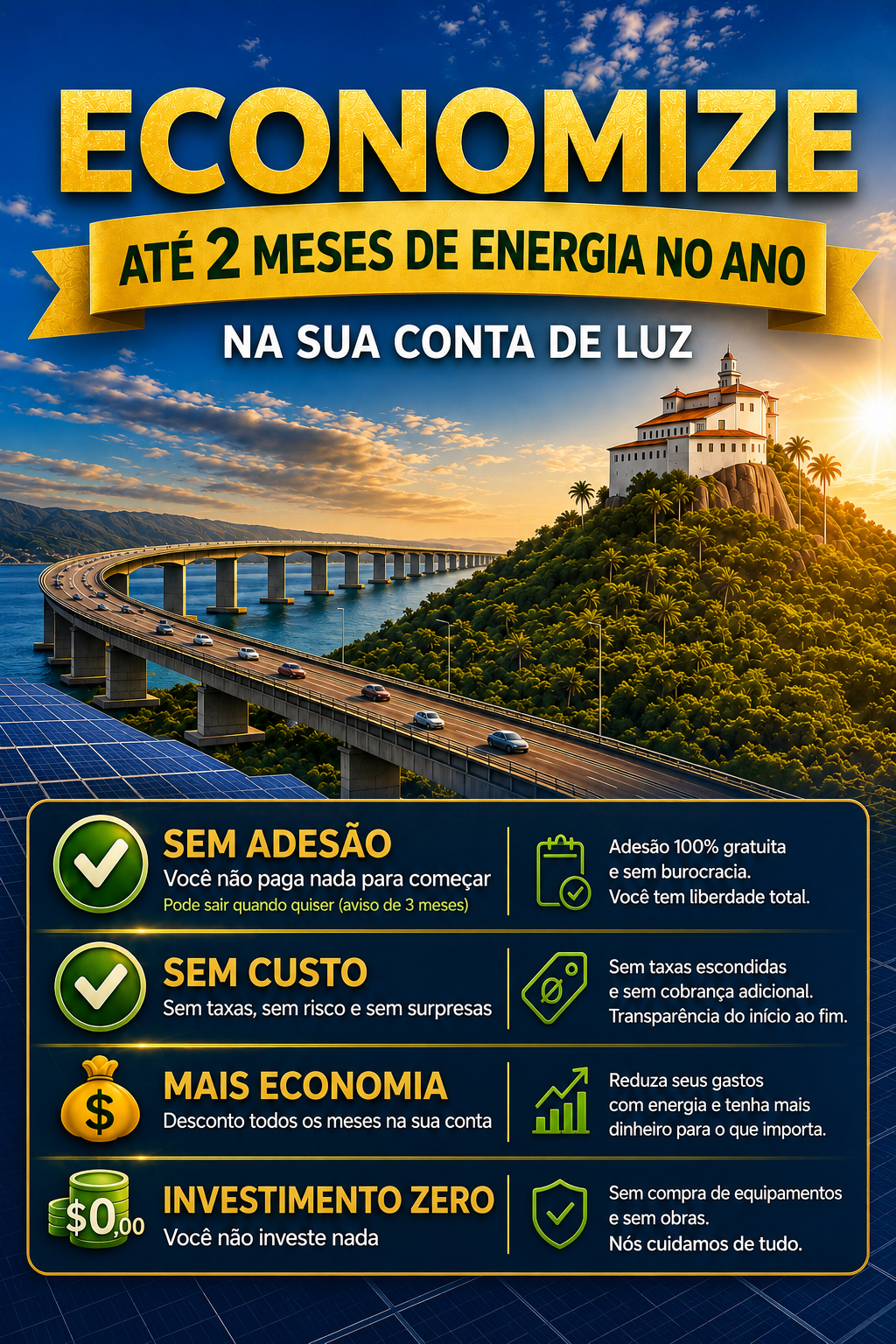 Economize até 2 meses de energia no ano